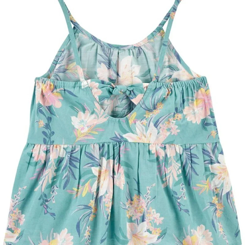 OshKosh floral bow back ruffle tank size 6/6X